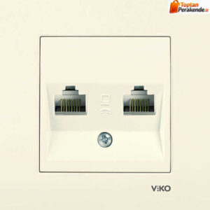 Viko Karre Krem İkili Data Cat5e Mekanizma (Çerçeve Hariç) 90960134